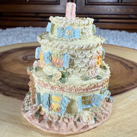 Vintage Boyds Bears Bailey's Frosted Cottage 3pc Figurine #19900 - Picture 4 of 13